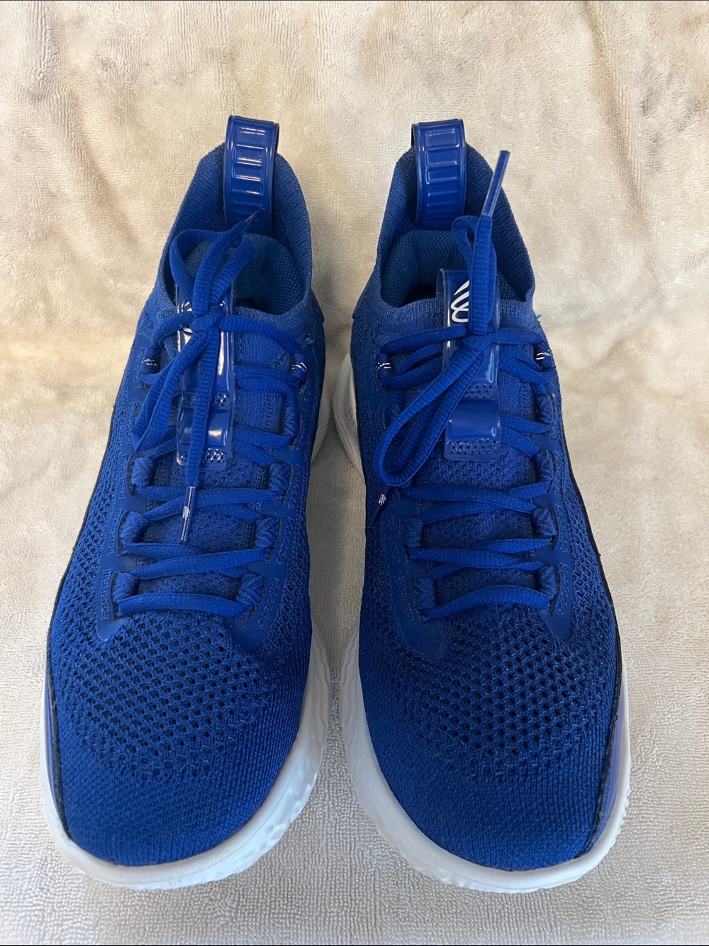Under Armour Men's Curry Flow 8 Royal Blue Athletic Sneakers